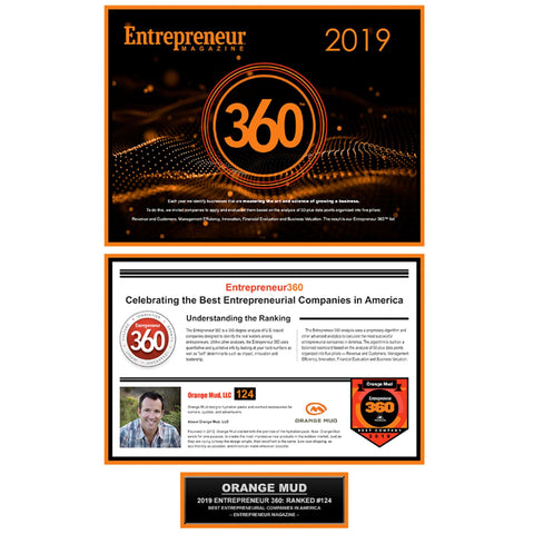 Round Rock, TX (November 4th, 2019) – Orange Mud, LLC and CEO Josh Sprague, makes the Entrepreneur 360 list for 2019, by Entrepreneur Magazine. - Orange Mud, LLC