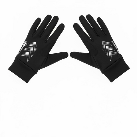 Pair of running gloves on a white background