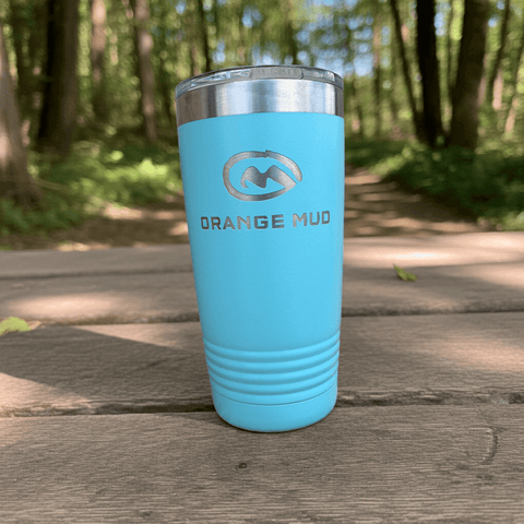 Orange Mud 20oz Insulated Steel Bottle lid and opening closeup