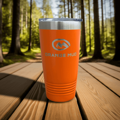 Orange Mud 20oz Double Insulated Steel Water Bottle side profile