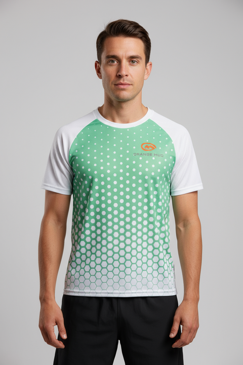 Camisa de correr elástica en menta