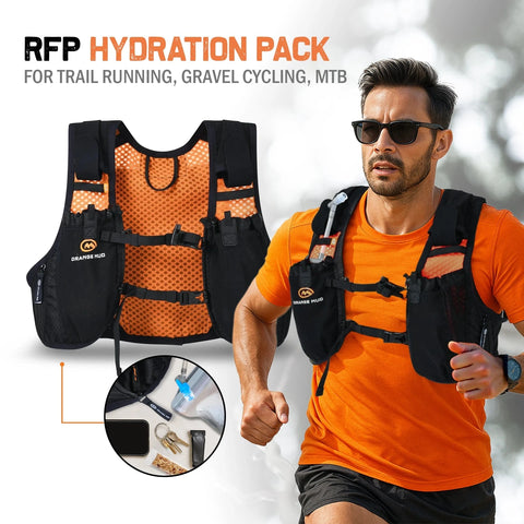 Orange Mud, LLC Hydration RFP Hydration Pack, For Trail Running, Gravel Cycling, MTB