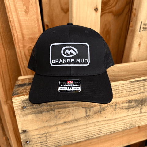 Seven Clay Black with Black/White Orange Mud Patch Snapback