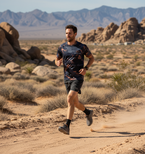 Blue Camo Running Shirt: Comfort & Performance