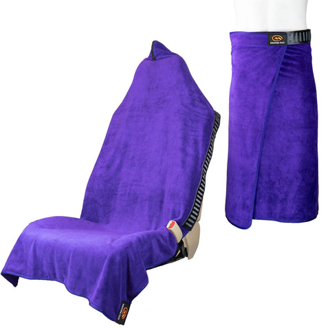 Orange Mud Transition Wrap 2.0 changing towel and seat cover, Purple