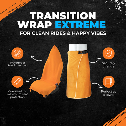Transition Wrap Extreme: Waterproof Seat Cover and Changing Towel