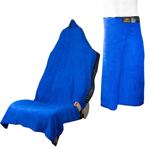Orange Mud Transition Wrap 2.0 changing towel and seat cover, Royal Blue