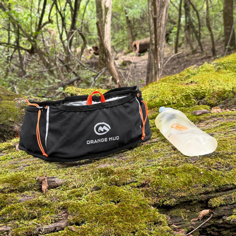 Gearhead Running Belt by Orange Mud, black, with soft flask