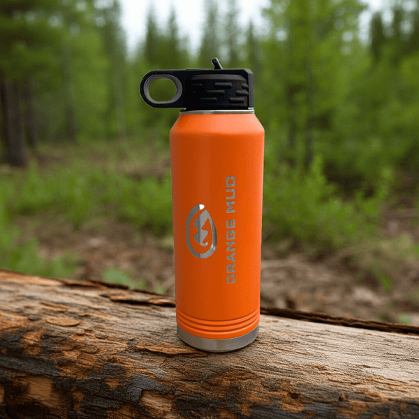 Orange Stainless Steel Water Bottle 32oz – Orange Mud, LLC