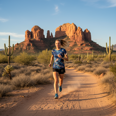 Blue Camo Running Shirt: Comfort & Performance