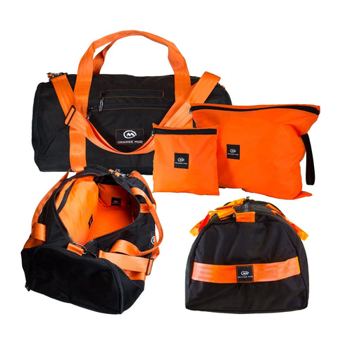 Orange Mud, LLC Packs Black and Orange Strap The Modular GYM Bag: Your Ultimate 55L Companion