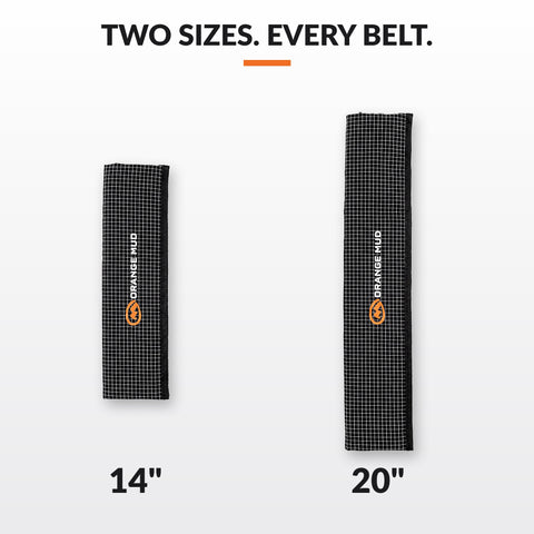 Seat Belt Wrap size comparison 14 inch and 20 inch
