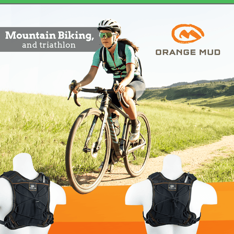 Gear Vest, 2L V2.0: Ideal for running, biking, triathlon - Hydration vest packs for runners, cyclists, and ironman - Orange Mud, LLC