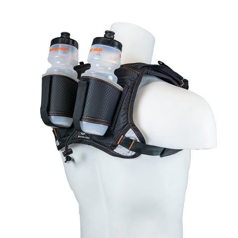 HydraQuiver Double Barrel Hydration Pack - Hydration vest packs for runners, cyclists, and ironman - Orange Mud, LLC