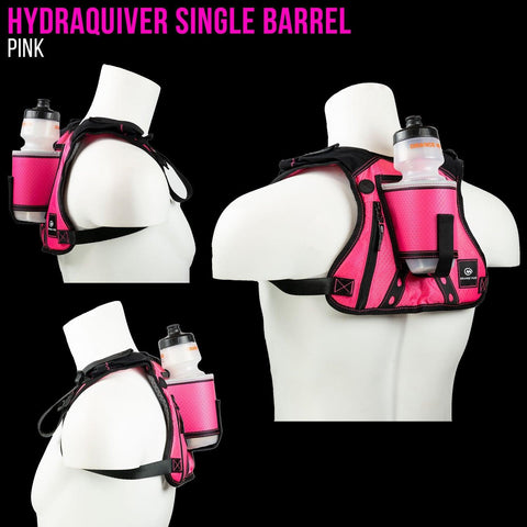 HydraQuiver Single Barrel: Ideal for road running - Hydration vest packs for runners, cyclists, and ironman - Orange Mud, LLC