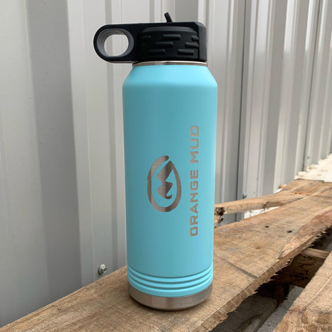 32oz Double Insulated Steel Water Bottle - Orange Mud, LLC