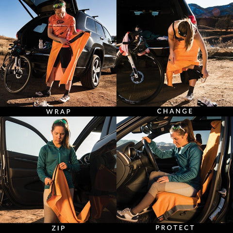 Transition Wrap 2.0: Microfiber Gym Towel Car Seat Cover & Kilt – Orange  Mud, LLC