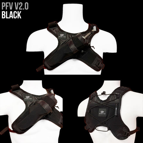 Phone. Flask. Vest. PFV V2.0: Ideal for running and riding less than 2 hours. - Hydration vest packs for runners, cyclists, and ironman - Orange Mud, LLC