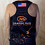 Black Stretchy Running Singlet - Hydration vest packs for runners, cyclists, and ironman - Orange Mud, LLC