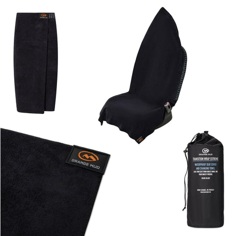 Transition Wrap Extreme: Waterproof Changing Towel and Black Car Seat Cover