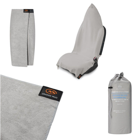 Transition Wrap Extreme: Waterproof Changing Towel and Grey Car Seat Cover