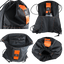 Old-Orange Mud Packs Black with Orange Strap Sling Bag