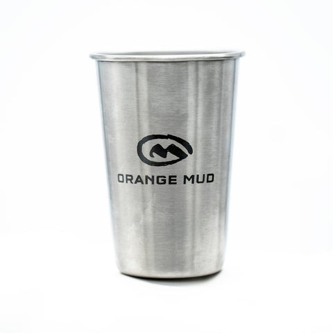 Orange Mud, LLC Stainless Steel Orange Mud Logo Pint Glass